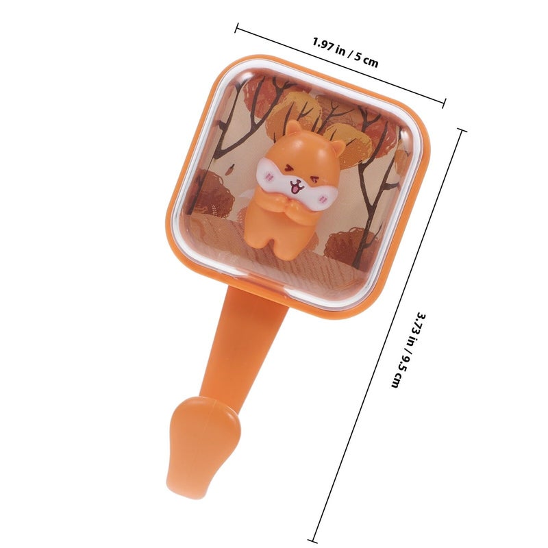 Squirrel Design Adhesive Wall Hooks For Keys Bags Coats No Drill Bedroom Dorm Organization - Image 3