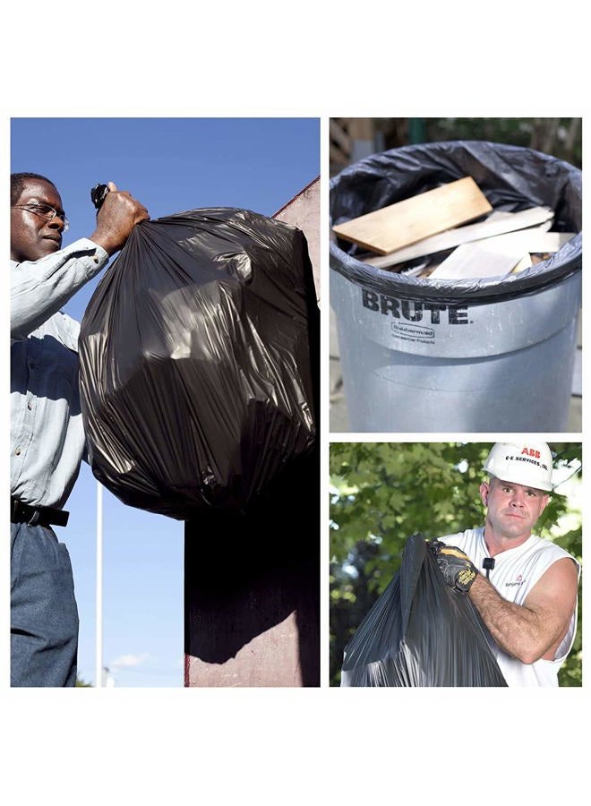 Aluf Plastics 55-60 Gallon Trash Liners - (Value 100 Pack) - 1 MIL Strength Black Garbage Bags 38' x 58' for 50-55 Gal Cans - Fits Toter, Rubbermaid Brute, Carlislie Bronco etc. (RL-3858H) - Image 4