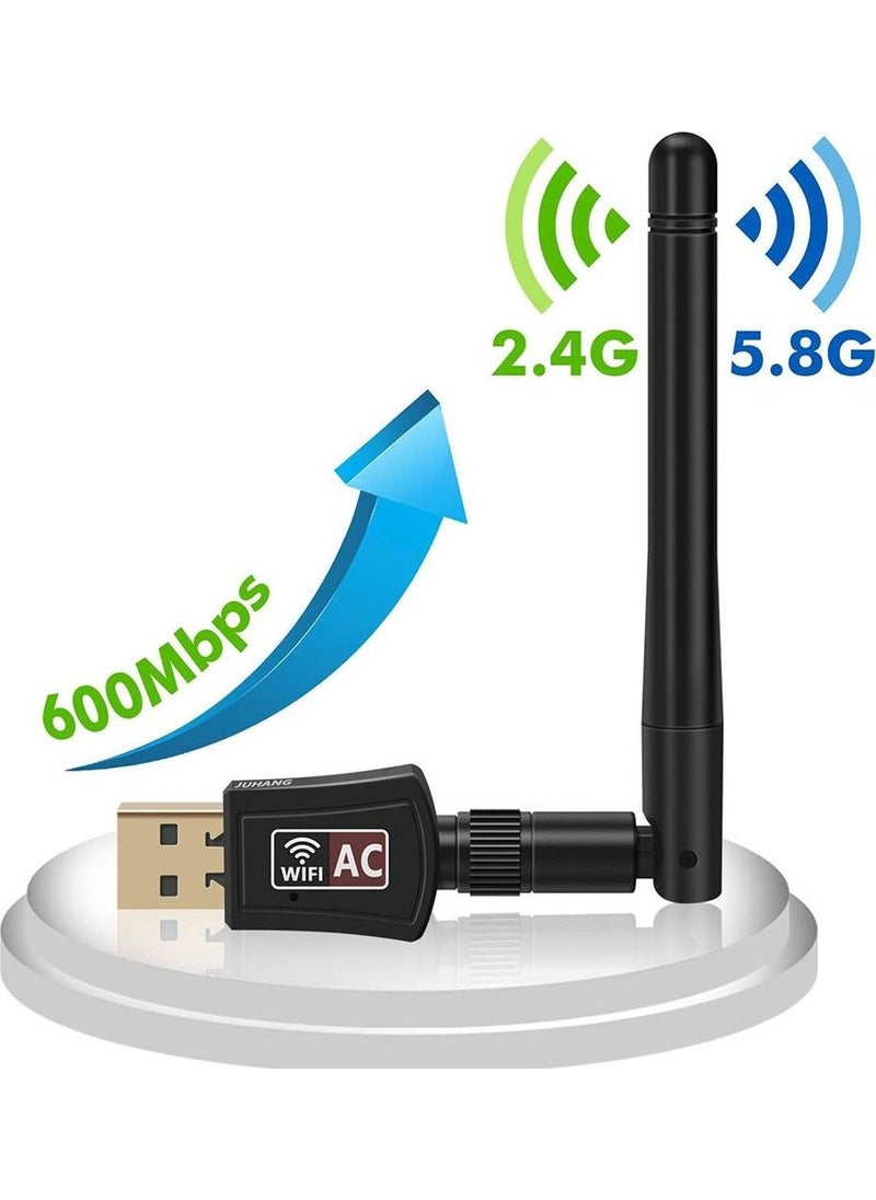 Juo - DB600AC Dual Band 600MBPS USB Wifi Wireless Receiver Network Adapter - Image 1