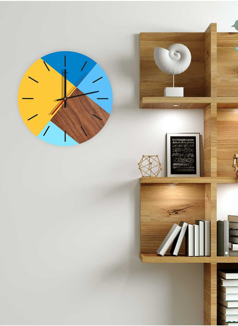 LOWHA Acrylic Battery Operated Wall Clock with Various Colors Design, For Home, Living Room, Office, Decor  - Image 2