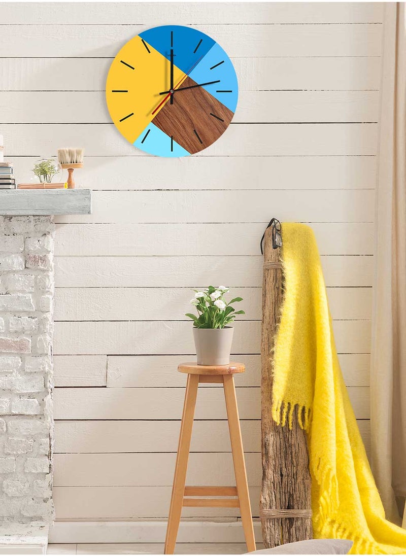 LOWHA Acrylic Battery Operated Wall Clock with Various Colors Design, For Home, Living Room, Office, Decor  - Image 3