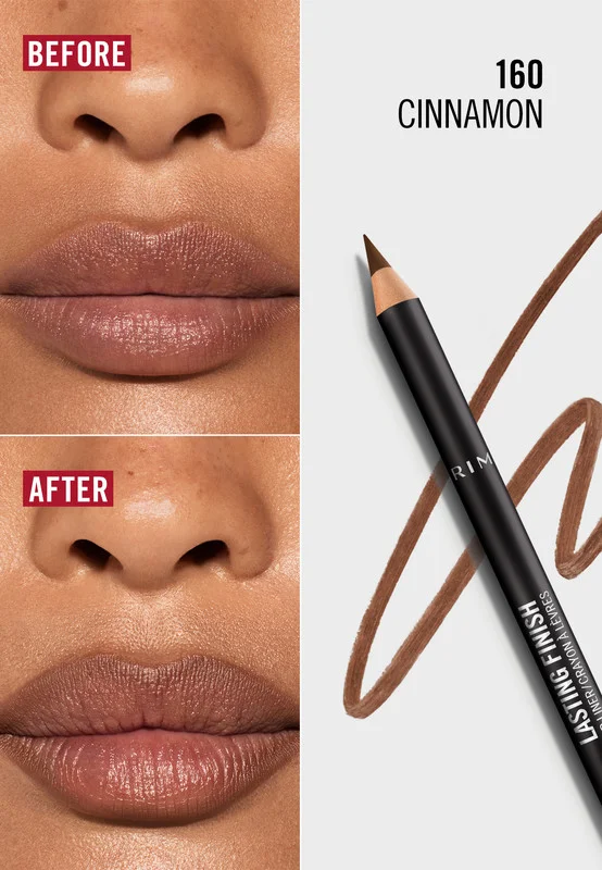 Rimmel London Cinnamon Lasting Finish Lip Liner - Cinnamon, 1.2g for Women | Best Price UAE