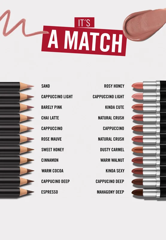 Rimmel London Cinnamon Lasting Finish Lip Liner - Cinnamon, 1.2g for Women | Best Price UAE