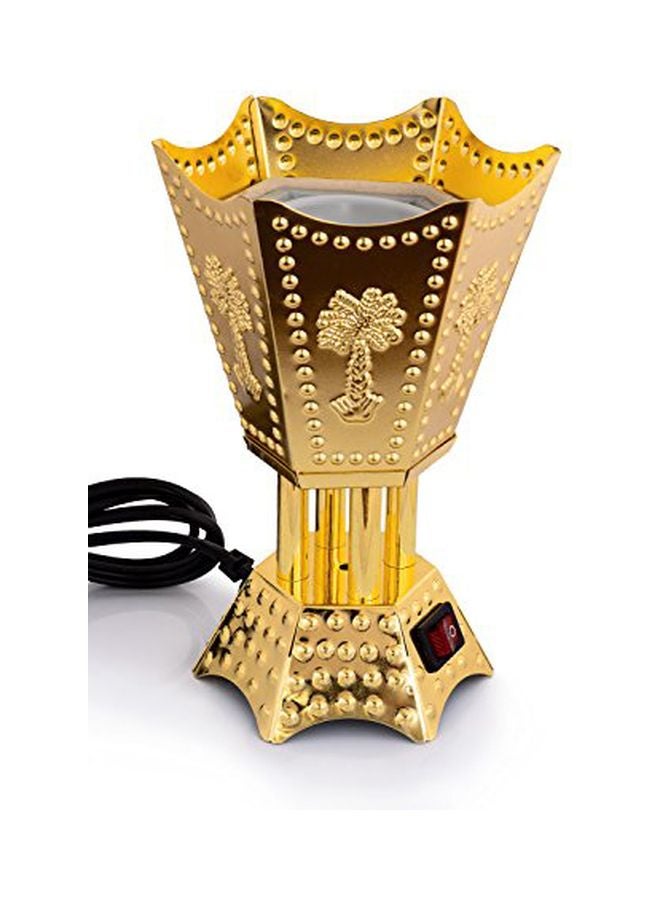 DLC Vintage Style Electric Incense Burner Gold 20x20x20cm - Image 2