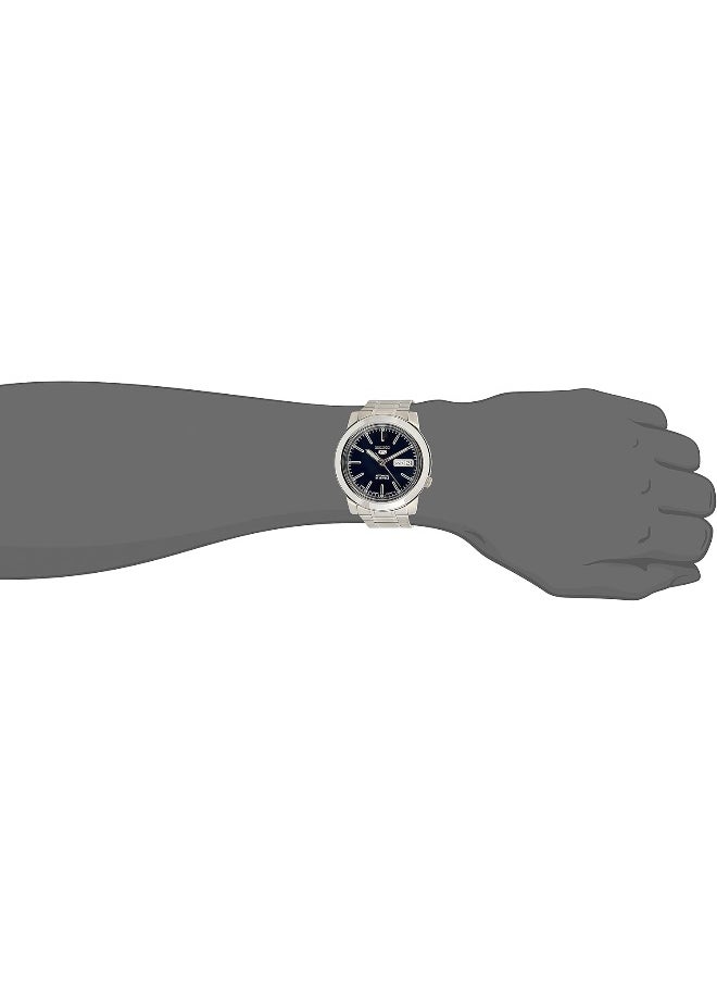 Seiko Seiko Men's Series 5 Automatic Watch, Blue, SNKE51J1, Silver  - Image 4
