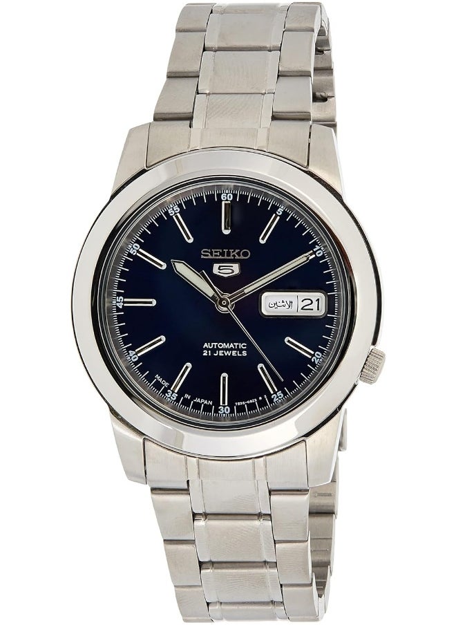 Seiko Seiko Men's Series 5 Automatic Watch, Blue, SNKE51J1, Silver  - Image 1