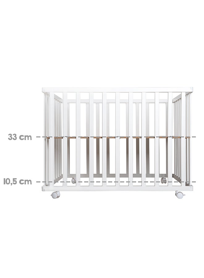Roba Wooden Folding Playpen, Two-Tone, 74 X 100 CM - Image 5
