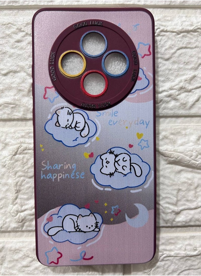 Back Cover Compatible With Phone Oppo Reno 12F - Multi Color 324
