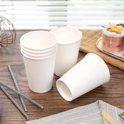 RACETOP 1000 pack 12 oz Disposable Coffee Cups Hot Paper Cups Ideal for Party Home Office - Image 5