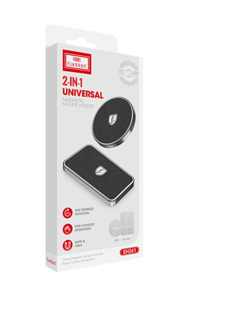 ELTRAZONE ET-EH261 Magnetic Phone Holder – Premium Black Car Mount for Smartphones, Strong Magnetic Grip, Adjustable - Image 4