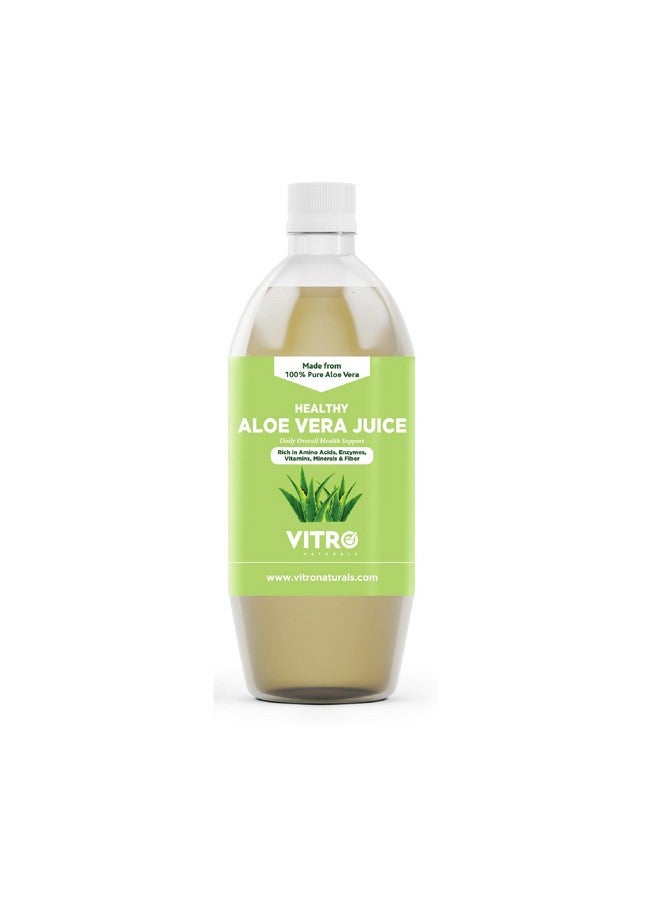 VITRO Healthy Aloe Vera Juice 1 Litre | Improve Skin & Hair Health | Natural Detoxifier - Image 1