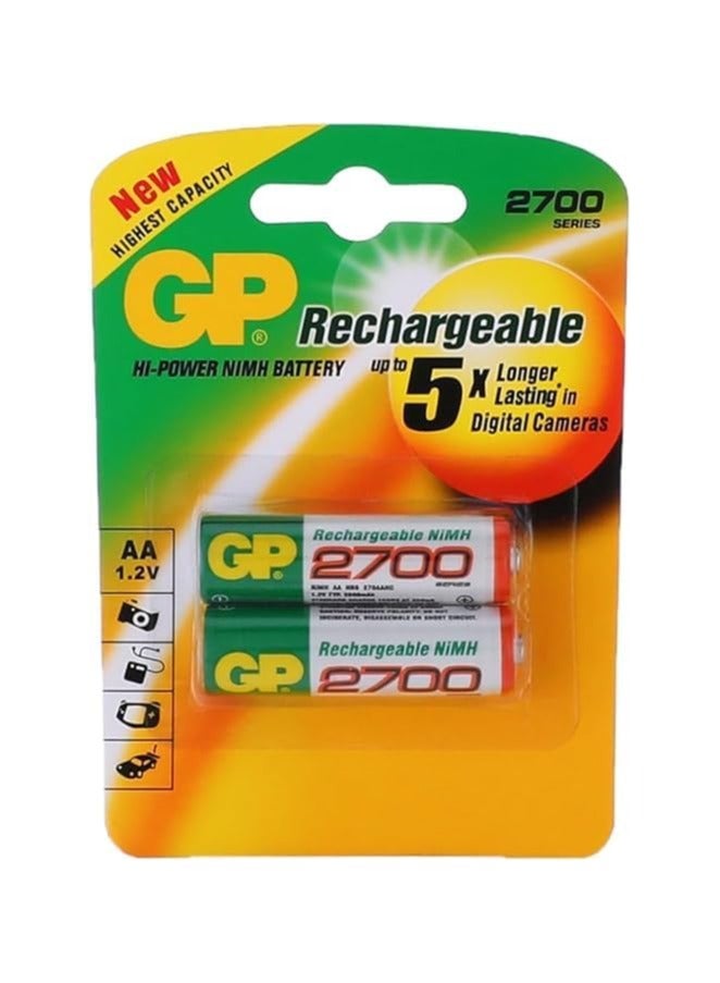 GP Batteries Gp Rechargeable Batteries Aa 2700Mah - Image 1