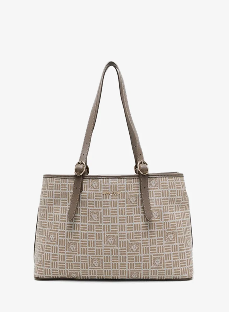 ANNE KLEIN Anne Klein Patterned Pu Shoulder Bag