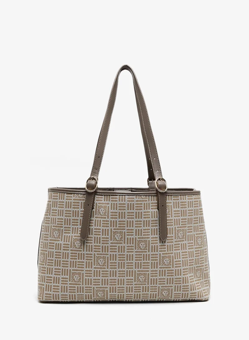 ANNE KLEIN  Anne Klein Patterned Pu Shoulder Bag for Women | Best Price UAE