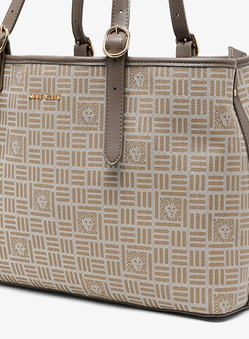 ANNE KLEIN  Anne Klein Patterned Pu Shoulder Bag for Women | Best Price UAE
