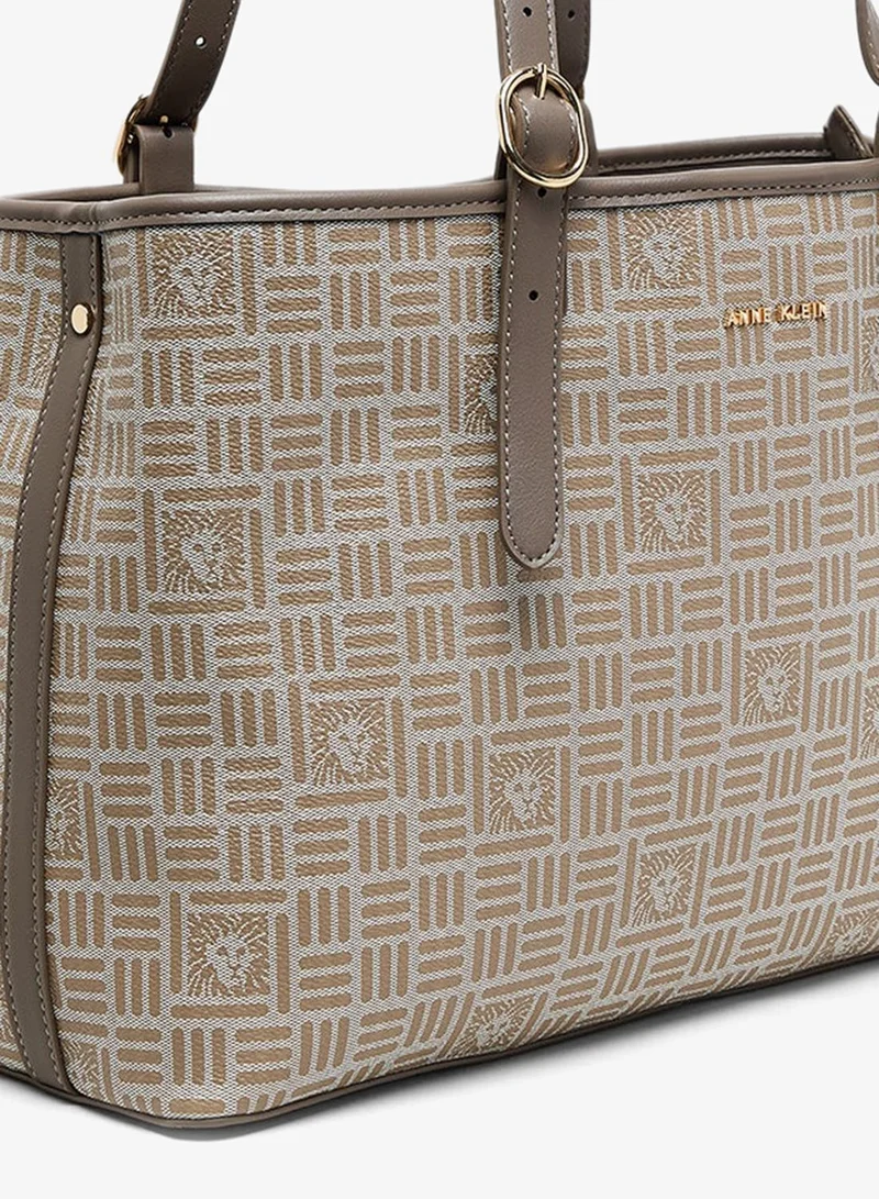 ANNE KLEIN  Anne Klein Patterned Pu Shoulder Bag for Women | Best Price UAE