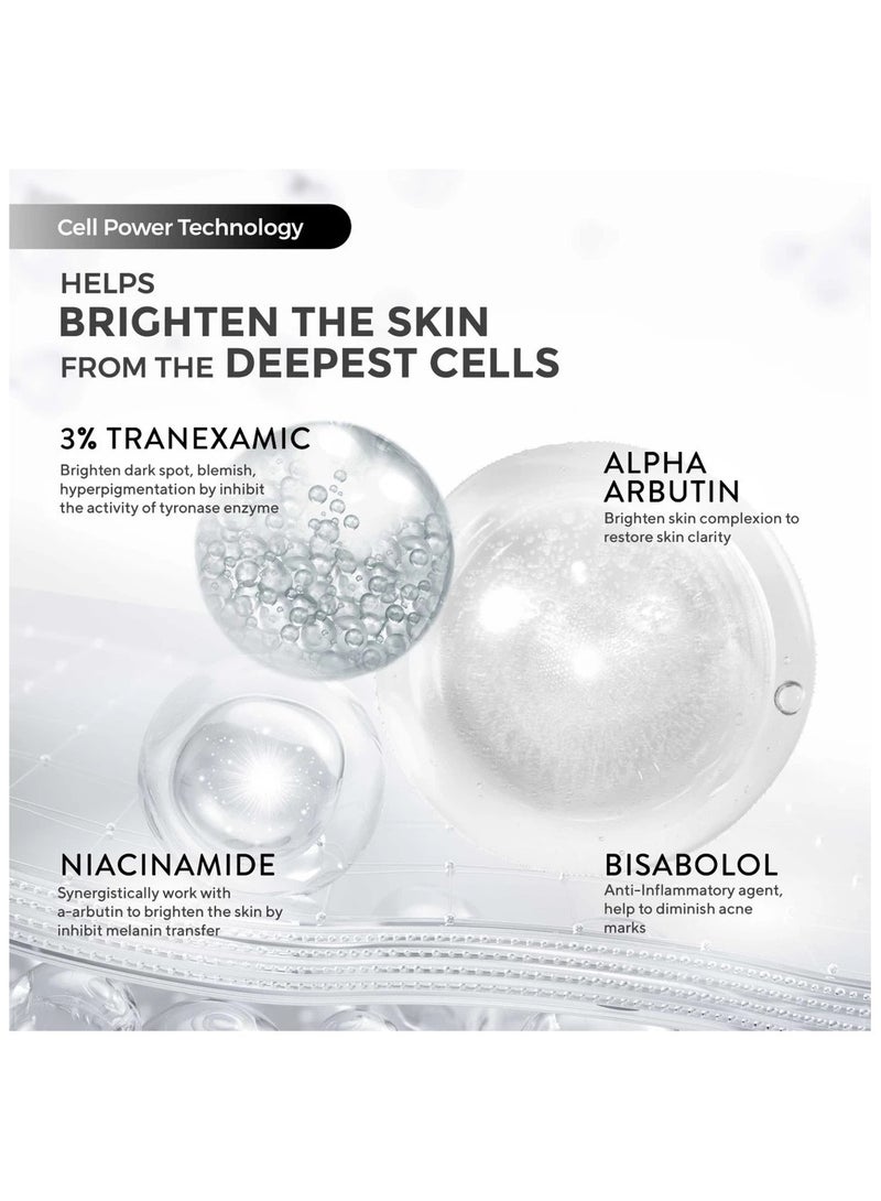 وردہ سيروم كريستال سيكريت 3% ترانيكساميك كومبلكس ألفا أربوتين لتصحيح البقع الداكنة 20 مل - Image 4