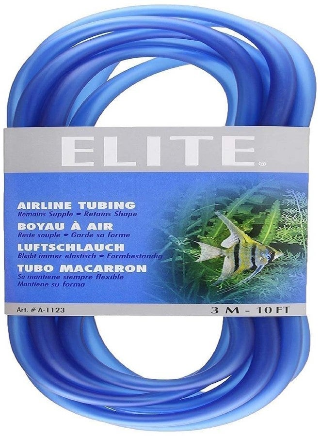 Elite Silicone Airline Tubing for Aquarium, 10-Feet, Blue