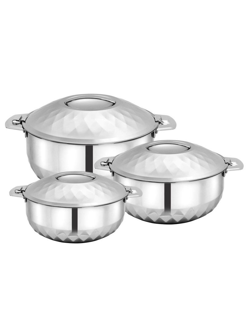 بوهارا وعاء ساخن هندي من الفولاذ المقاوم للصدأ بسعة 1.0 لتر + 1.5 لتر + 2.5 لتر