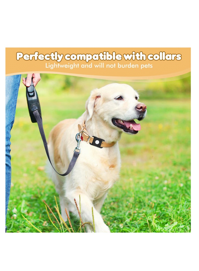 SOLARAE Airtag Dog Collar Holder, 2 PCS Silicone Apple Airtag Holder for Cat Dog Collar, Waterproof Protective Air Tag Holder Case,Soft Silicone Case Lightweight Anti Scratch Anti Lost (Black & Green) - Image 5