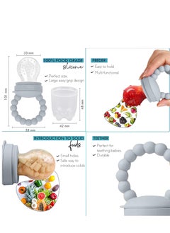 O'doe Baby Led Weaning Feeding Supplies for Toddlers, O'doe Baby Feeding Set | Suction Silicone Baby Bowl-Self Eating Utensils Set with Spoons, Bibs, Toddlers Spoon Set | Infant Food Plate Kit | Set of 17  - Image 3