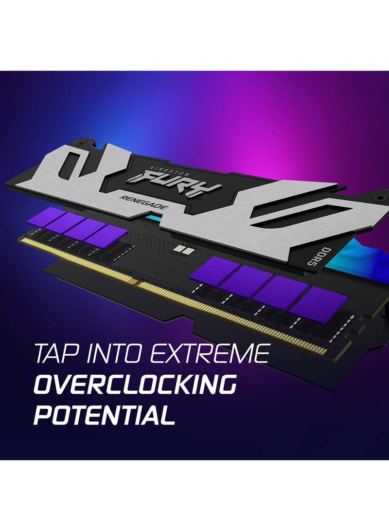 Kingston Fury Renegade DDR5 RGB 32GB 6400MT/s DDR5 CL32 DIMM Desktop Gaming Memory Kit of 2 KF564C32RSAK2 32 - Image 5