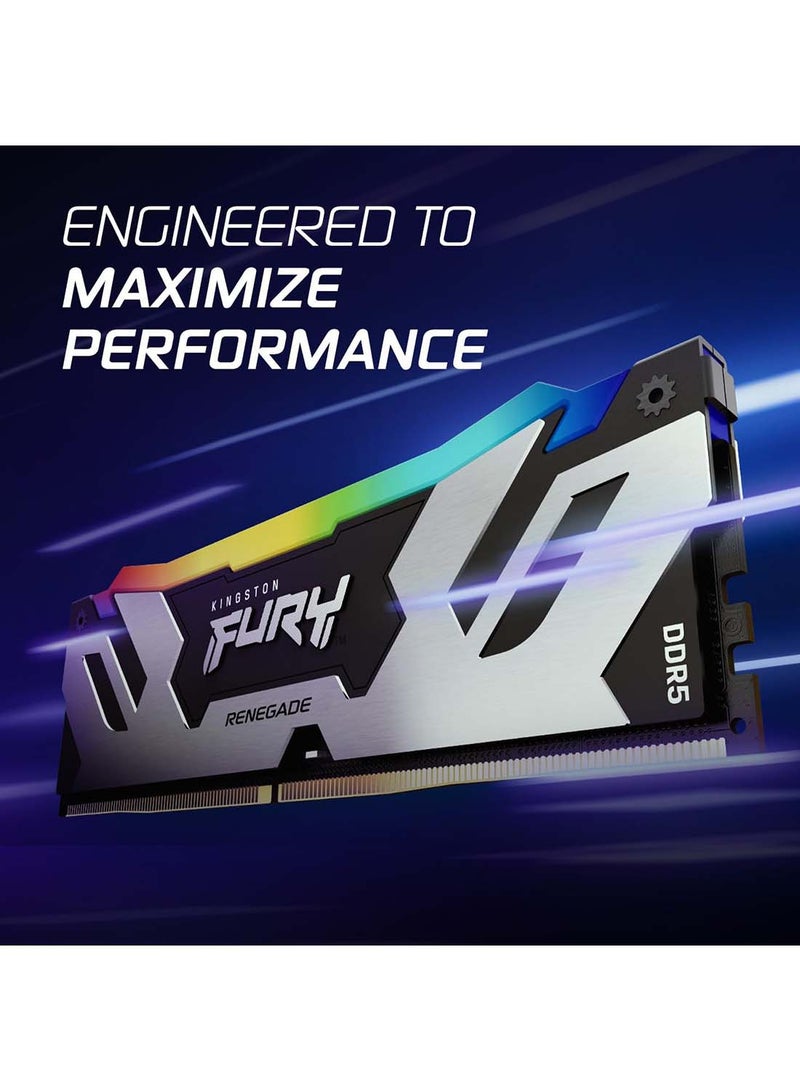 Kingston Fury Renegade DDR5 RGB 32GB 6400MT/s DDR5 CL32 DIMM Desktop Gaming Memory Kit of 2 KF564C32RSAK2 32 - Image 4