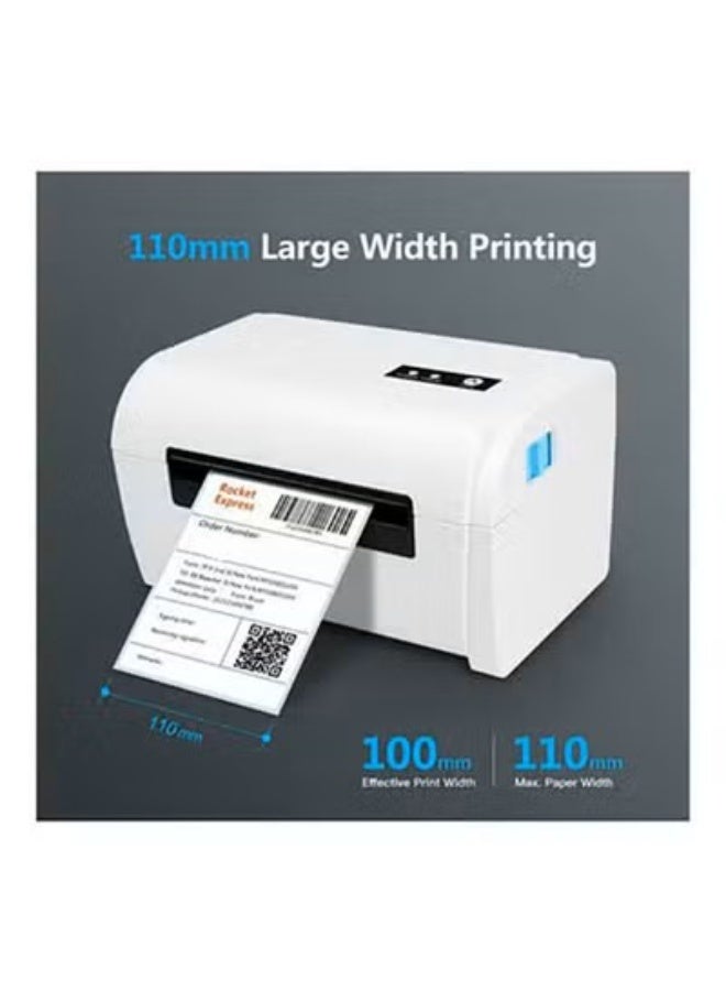 VOGMAX Thermal Label Printer USB Connection Bluetooth Connection - White - Image 2