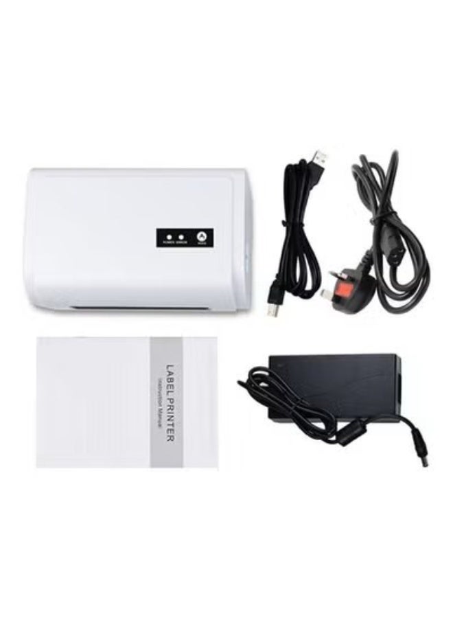 VOGMAX Thermal Label Printer USB Connection Bluetooth Connection - White - Image 3