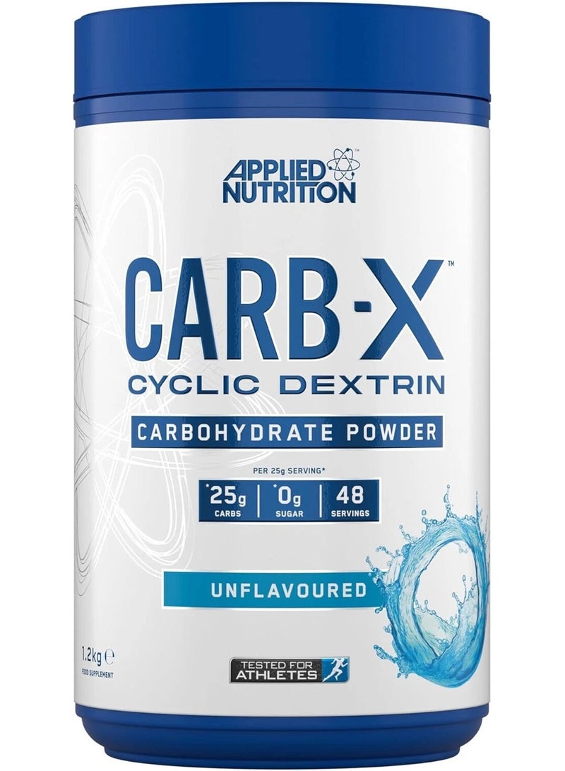 Applied Nutrition Carb-X Cyclic Dextrin Powder – 1.2kg Unflavoured | Fast-Digesting Post Workout Carbohydrates | Applied Nutrition | 48 Servings