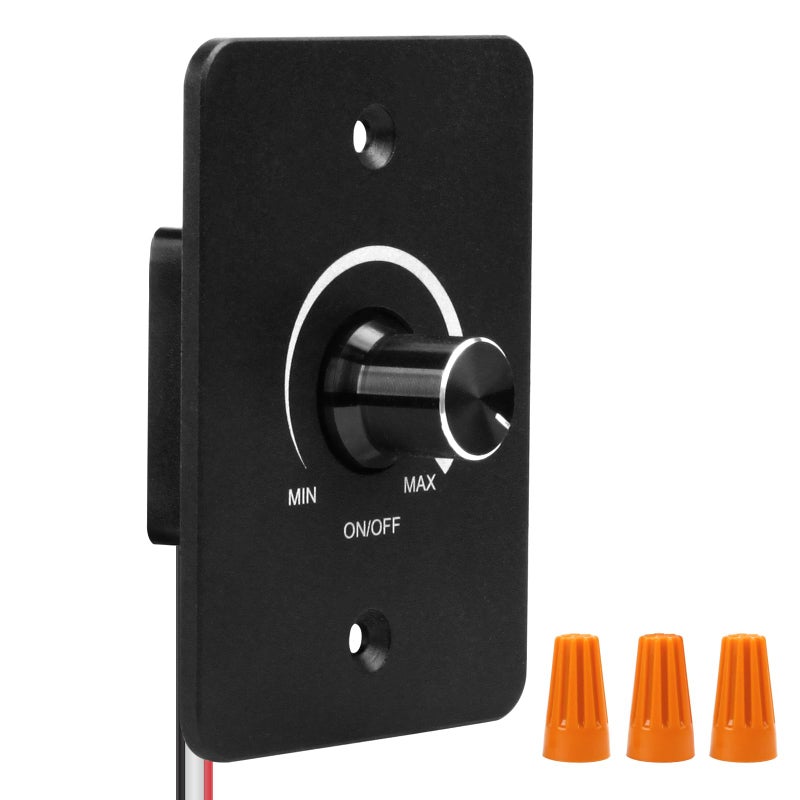 VIPMOON 12V Dimmer Switch RV Dimmer Switch PWM On Off LED Light Dimmer Switch Low Voltage for Puck Light, Awning Light, Led Strip Light, Camper Light, Camper Van Travel Trailer Truck Cabin Lighting - Image 1