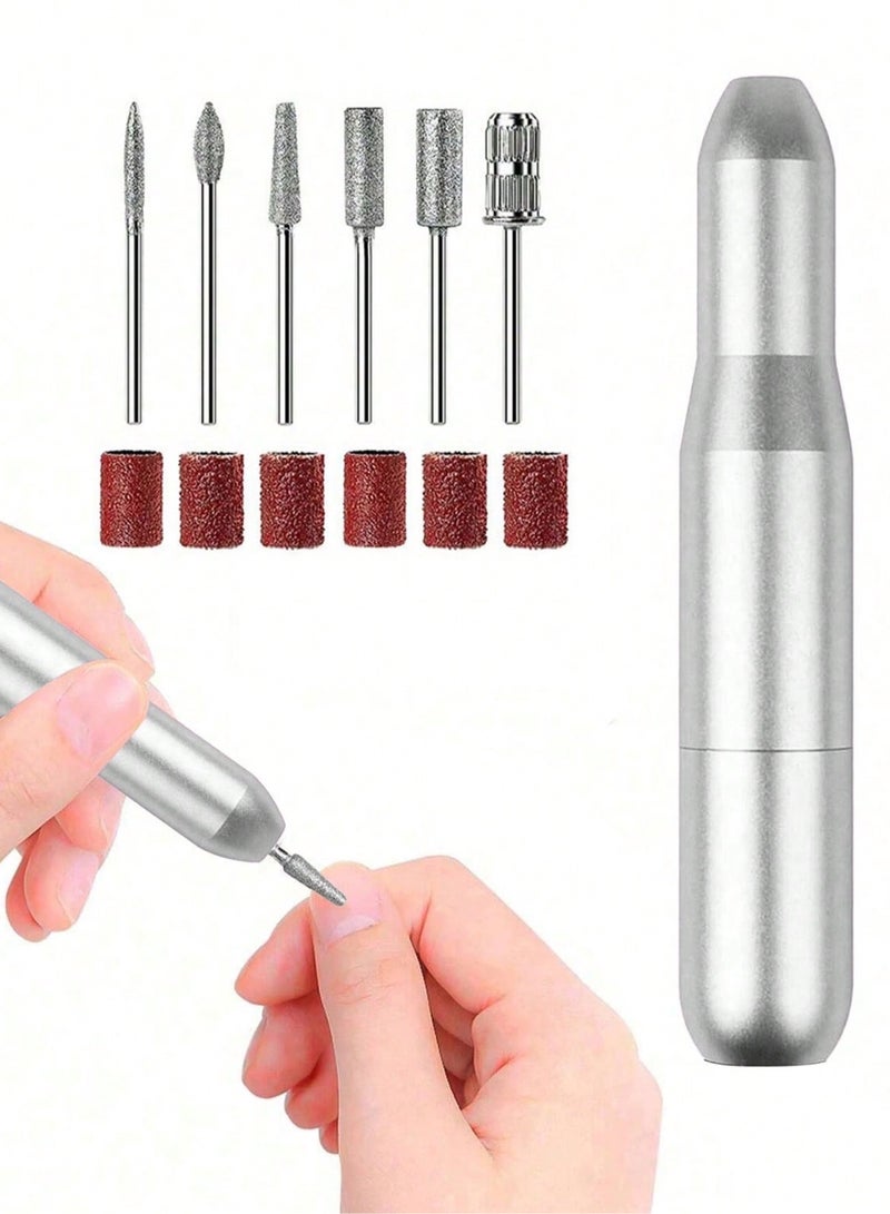 ريمي بيلا ماكينة حفر أظافر كهربائية قابلة لإعادة الشحن عبر USB، أداة طلاء أظافر محمولة على شكل قلم منخفض الضوضاء. - Image 1