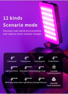 Beauenty Selfie Light for phone with 132 LEDs, 2000mAh Type-C Rechargeable Portable Selfie Light,RGB Light, Led Phone Light fo Ideal for Video Conferencing, Makeup, and TikTok. Compatible with Phone, Laptop,  - Image 2