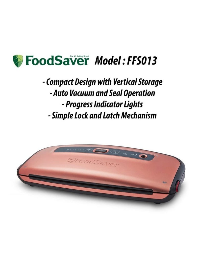 FoodSaver Food Vacuum Sealing Machine System With 10x0.9L Sealing Bag, 10x3.7L Sealing Bags and 2x Rolls of custom sized bag  - Image 4