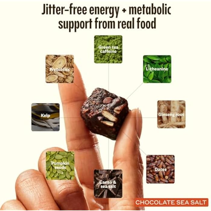 GEM GLP-1 Booster Bundle – Real Food Bites for Appetite & Metabolism Support – 28 Servings of GEM’s Daily Bites and Caffeinated Energy Aid Bites – Whole Food Nutrients, Vegan, Gluten-Free - Image 3