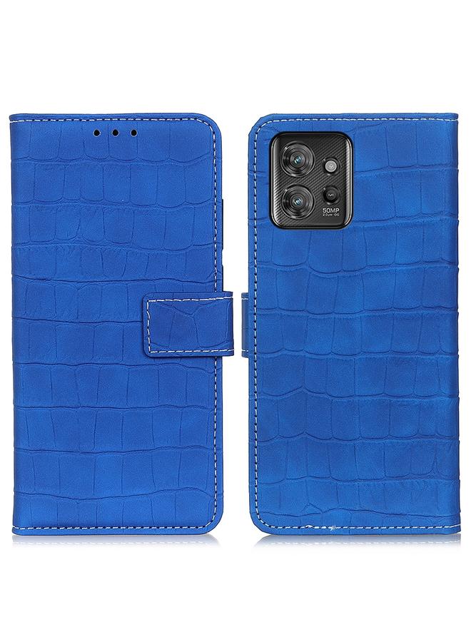 erorex Case For Motorola ThinkPhone 5G Magnetic Crocodile Texture Leather Phone Case - Image 1
