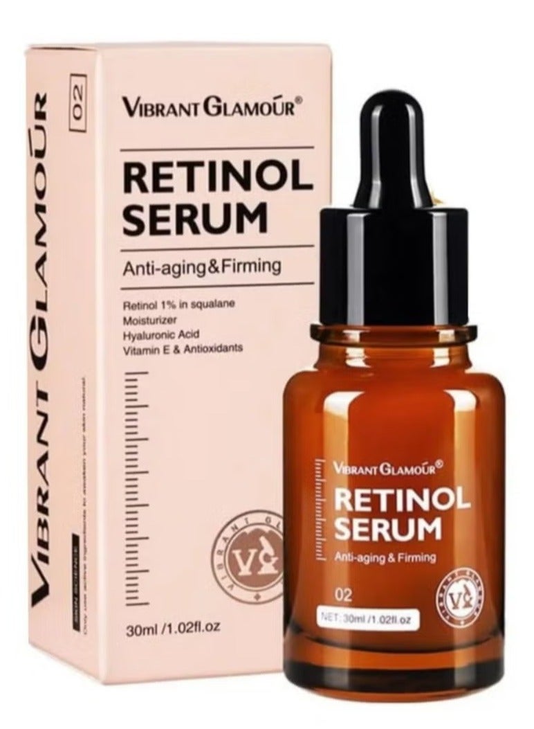Vibrant Glamour Retinol Face Serum Anti-Aging Firming Moisturizing Fade Fine Lines Deep Care Essence 30Ml - Image 1