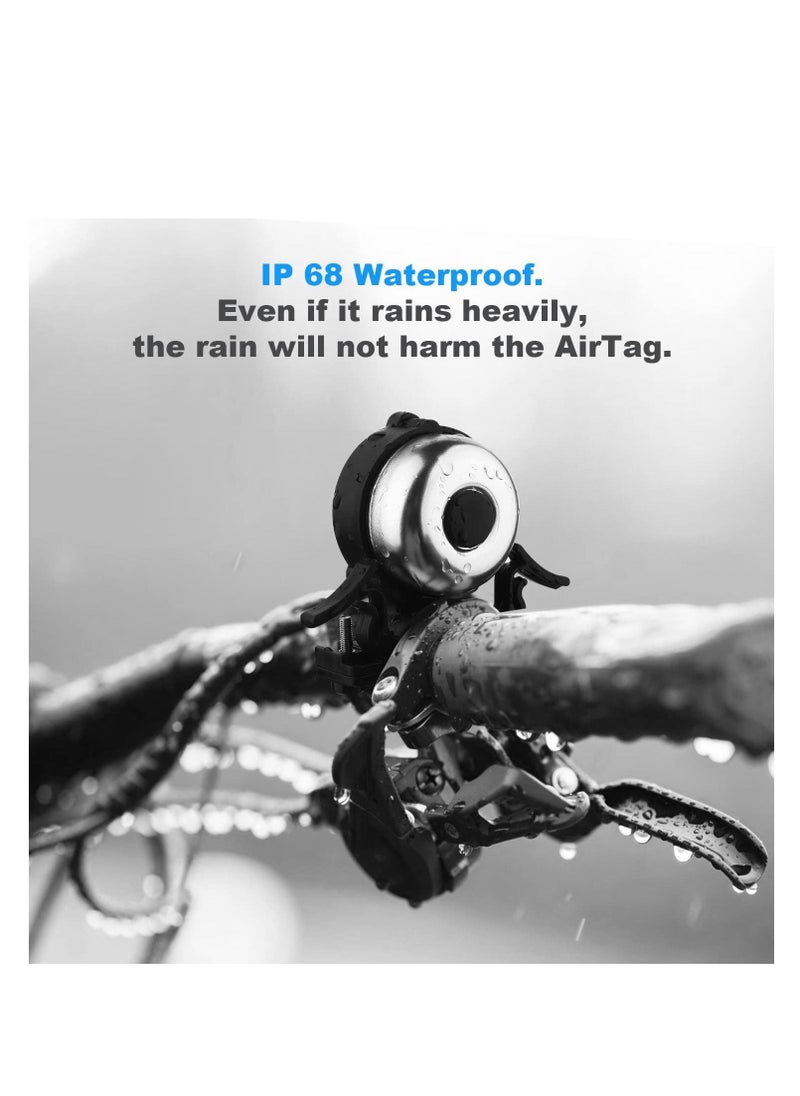 SYOSI - Bike Bell Waterproof, Bicycle Bell for Apple Airtag, Hidden in The Bell Mount, Bicycle Anti-Theft Device, Suitable for Children's Bikes, Road Bikes, Mountain Bikes, Electric Bicycle - Image 1