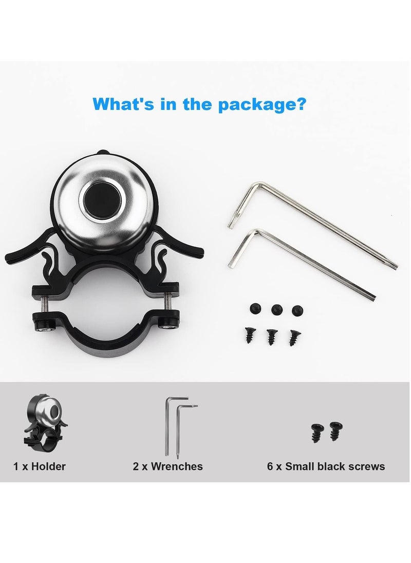 SYOSI - Bike Bell Waterproof, Bicycle Bell for Apple Airtag, Hidden in The Bell Mount, Bicycle Anti-Theft Device, Suitable for Children's Bikes, Road Bikes, Mountain Bikes, Electric Bicycle - Image 1