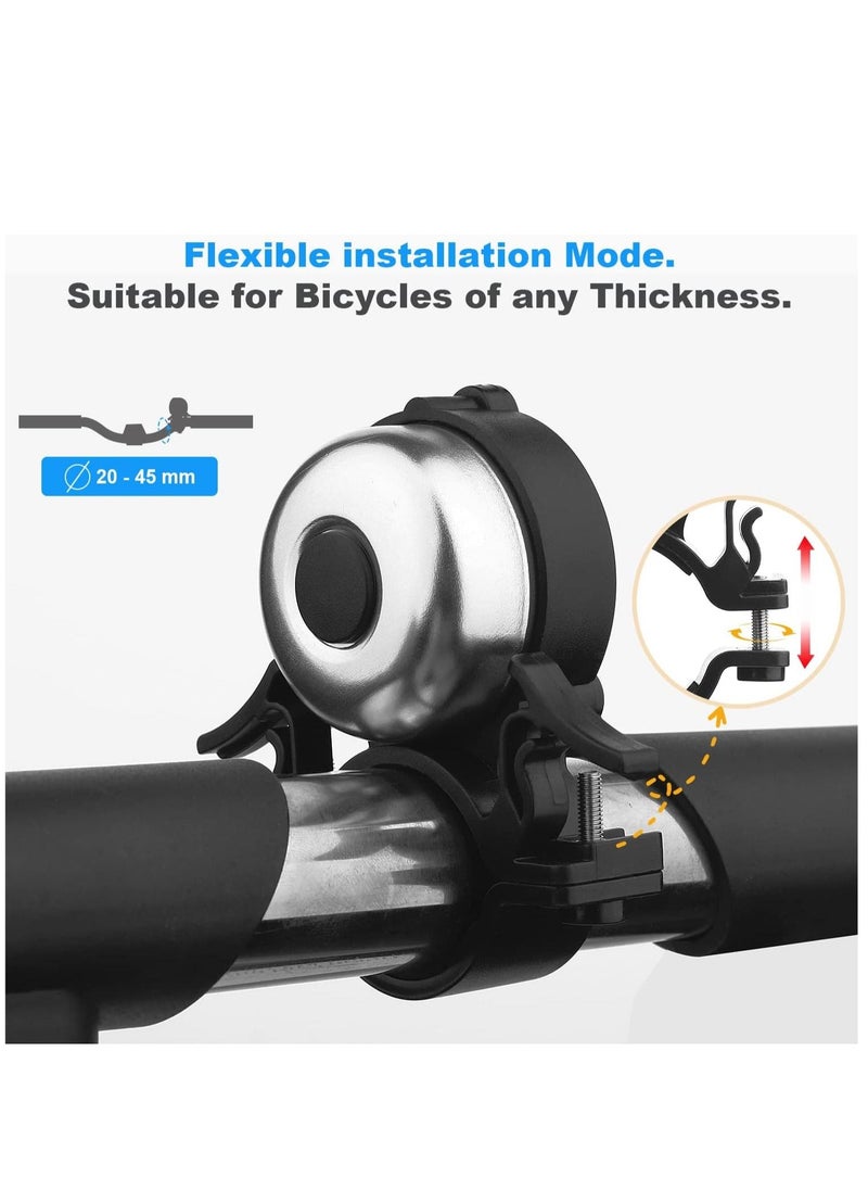 SYOSI - Bike Bell Waterproof, Bicycle Bell for Apple Airtag, Hidden in The Bell Mount, Bicycle Anti-Theft Device, Suitable for Children's Bikes, Road Bikes, Mountain Bikes, Electric Bicycle - Image 1