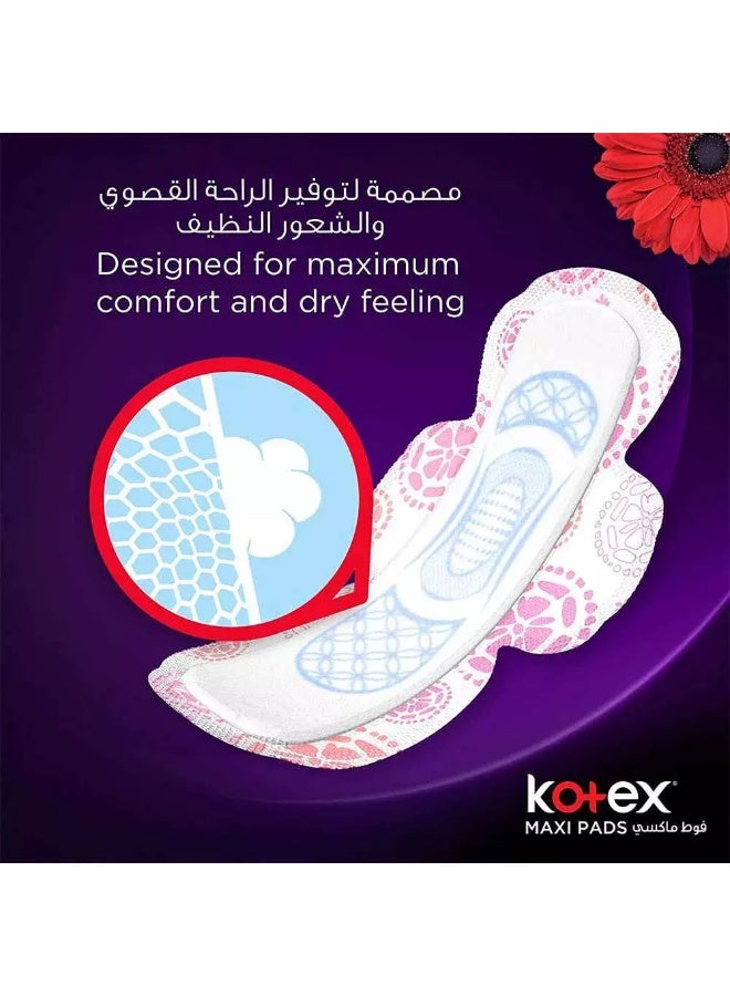 Kotex فوط كوتيكس ماكسي سميكة، قنوات مضادة للتسرب، 30 فوطة - Image 3