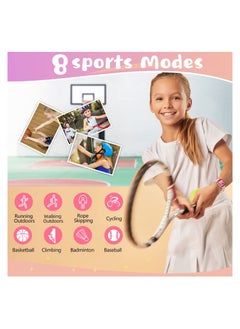 DMG TECH Kids Smart Watch for Girls Boys, Fitness Activity Tracker Watch with Heart Rate, Sleep Monitor, Pedometers, IP68 Waterproof Kids Watch with 8 Sports Modes, Great Gift for Age 6+ Kids Teens  - Image 3