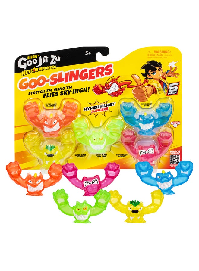 GOO JIT ZU S13 Meteor Madness Goo Slingers-5Pack Hyper Blast - Image 1