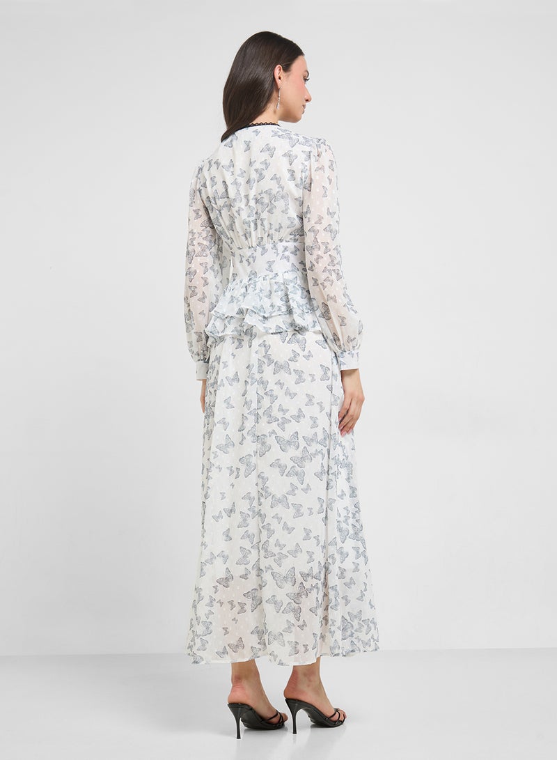 ELLA Ditsy Print Dress  - Image 2