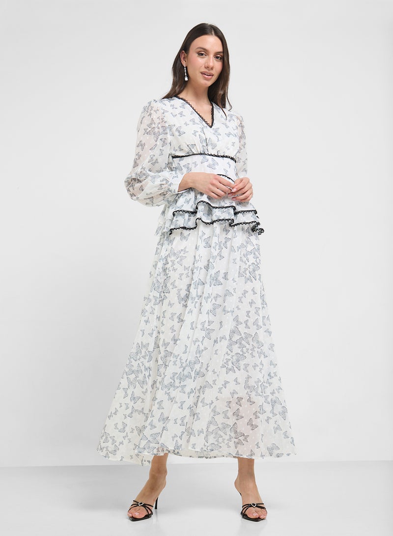 ELLA Ditsy Print Dress  - Image 4