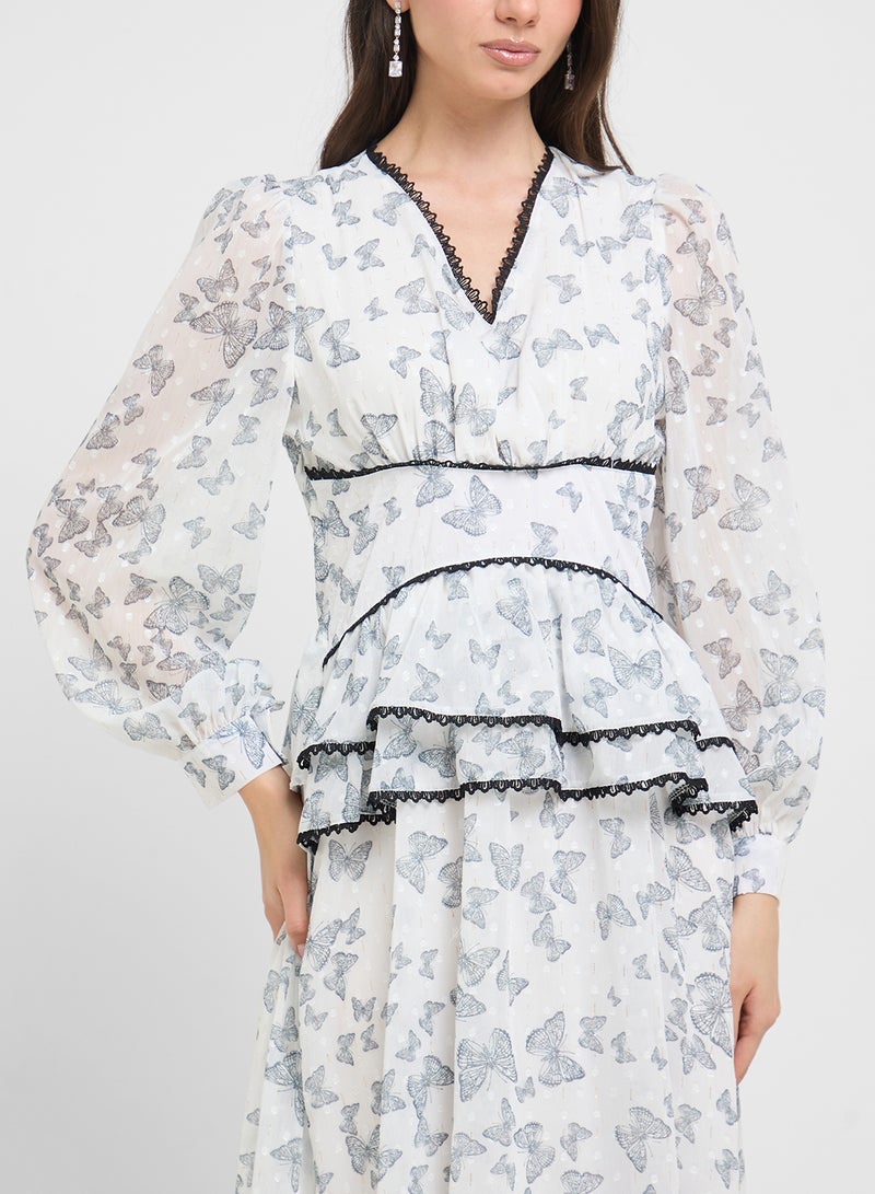 ELLA Ditsy Print Dress  - Image 3