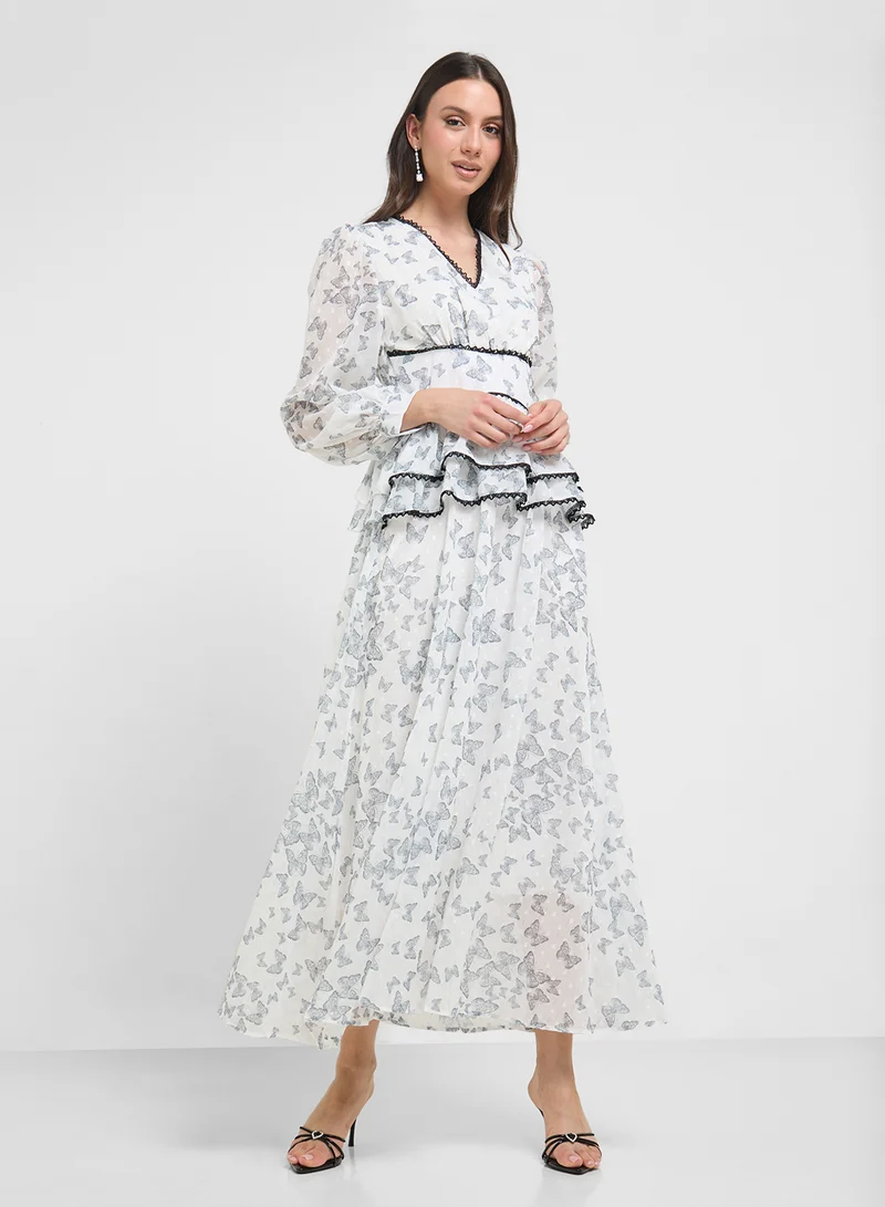 ELLA Ditsy Print Dress