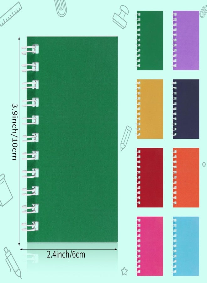 Atiloy 24Pack Pocket Notebook Small Notepad Pocket Notepad Small Spiral Notebook Mini 4x2.4 Pocket Notebook With Thick Paper, Memo Pads for Work, Home, Office, School, Gifts - Image 2