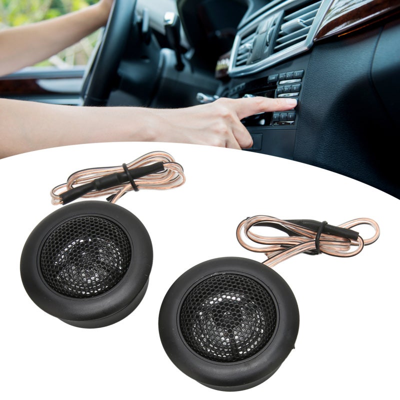 Car Dome Tweeter 2 Way System: High Sensitivity Audio - Premium ABS Material Shock Resistant Stereo Loudspeaker for Universal Car Sound System - Image 4