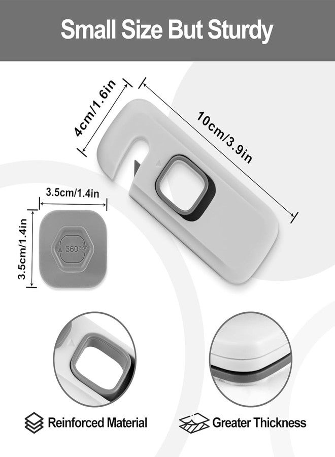WebWares 6Pcs Drawer Lock, Fridge Locks Drawer Locker for Kids Refrigerator Locks Strong Backing Child Lock for Drawer, Cabinet, Fridge, Sliding Windows - Image 3